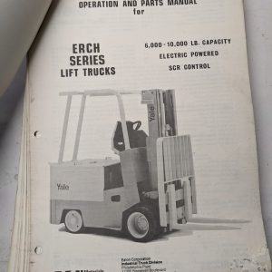 Yale Fork Lift Operation Parts List Book Manual Erch 060 070 080 080 100 1980