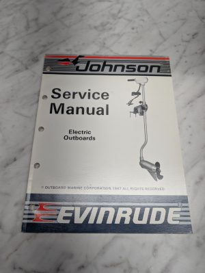 Johnson Evinrude Omc Service Manual "Cu" Models Electric Outboards Eob #507612