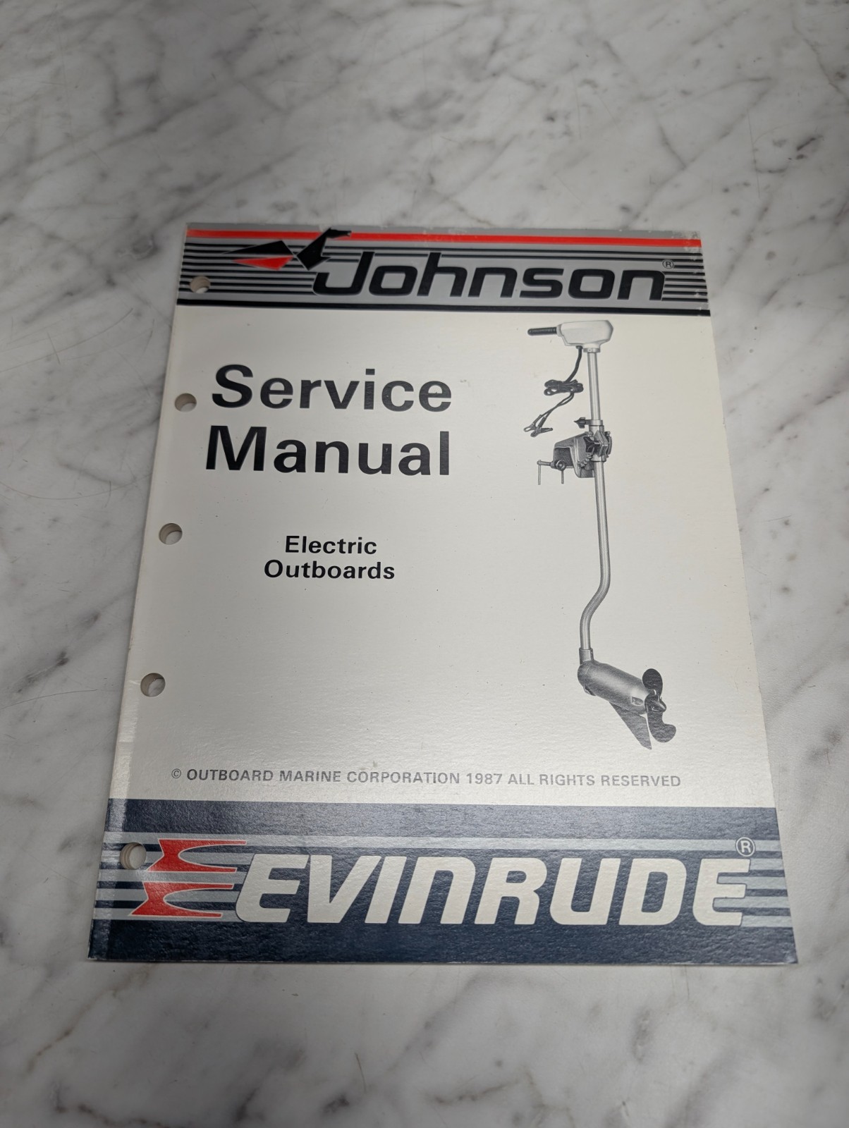 Johnson Evinrude Omc Service Manual "Cu" Models Electric Outboards Eob #507612