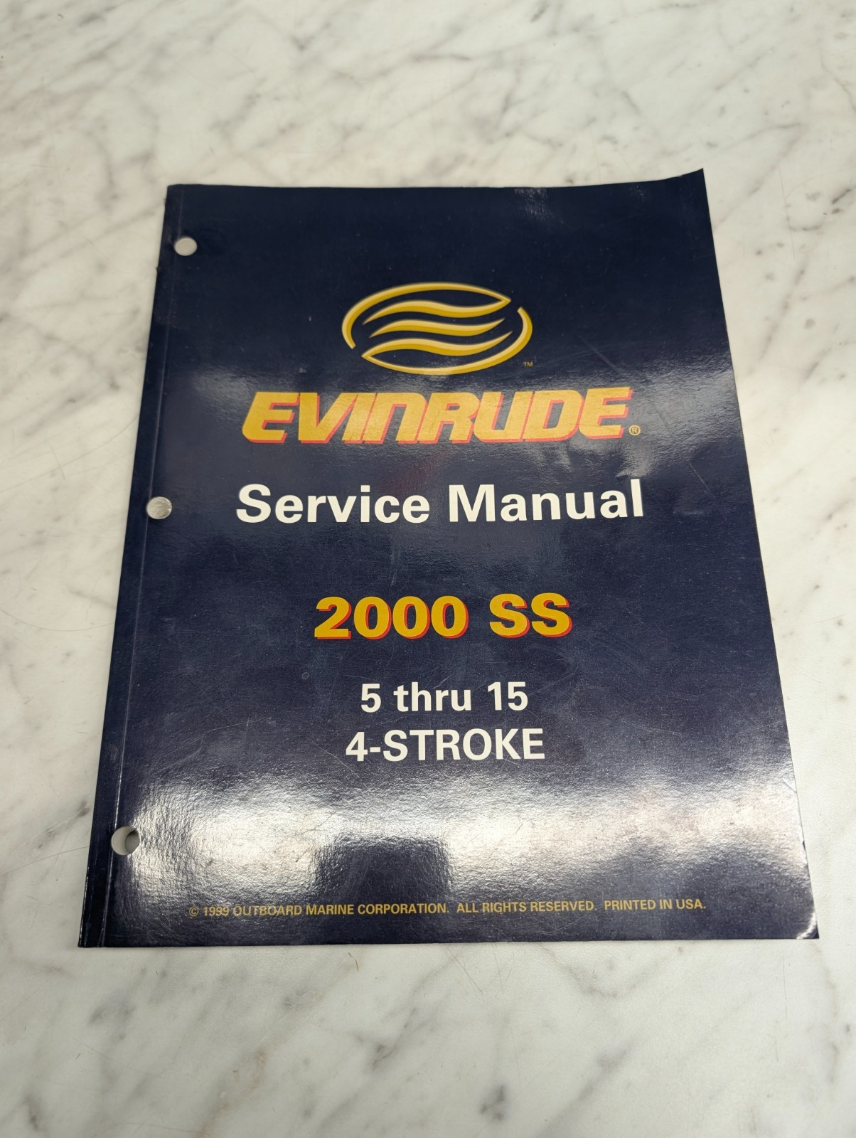 Johnson Evinrude Omc Service Manual "Ss" Models 5 Thru 15 Hp 4 Stroke #787060