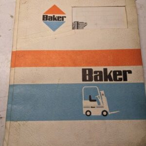 Baker Service Training Manual Electric Brt 35 Bst 40 Fork Lift Truck