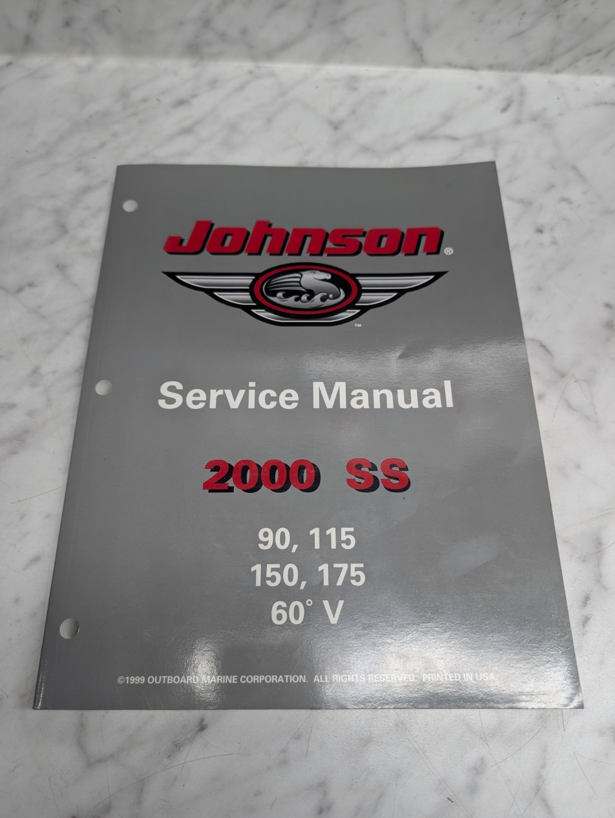 Johnson Evinrude Omc Service Manual Models "Ss" 90-175 Hp 60° V #787070