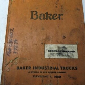 Baker Otis Service Repair Shop Book Manual Fork Lift Truck Fga-030-002