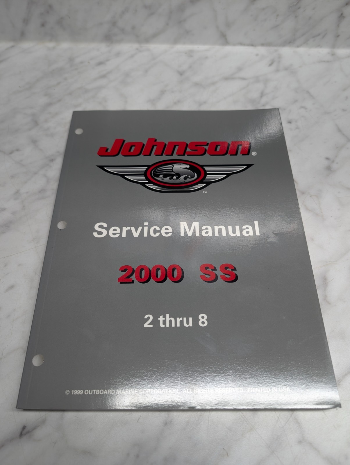 Johnson Evinrude Omc Service Manual Models "Ss" 2 Thru 8 Hp #787066