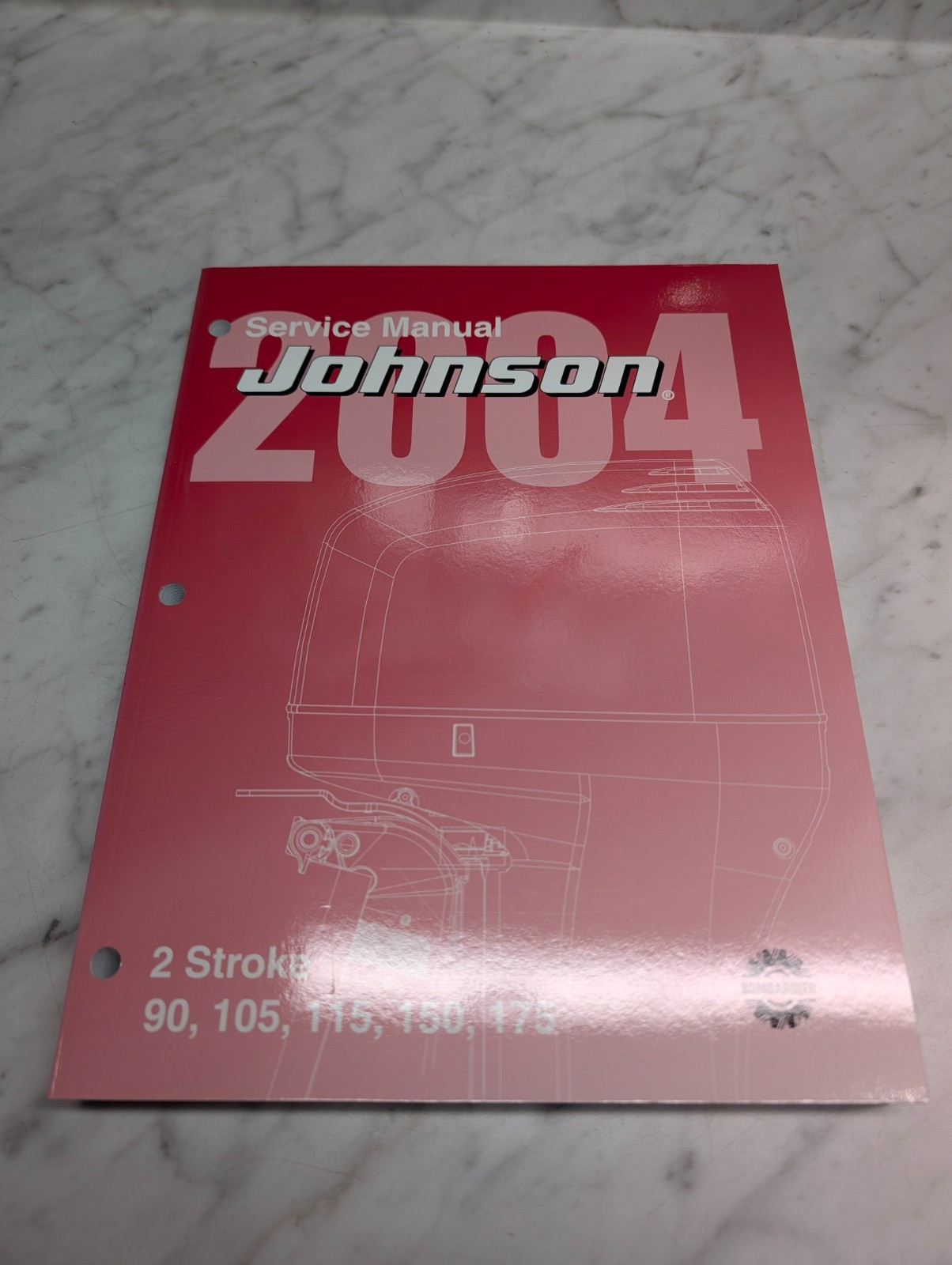 Johnson Evinrude Brp Service Manual Models "Sr" 90 - 175 Hp 2 Stroke #5005647