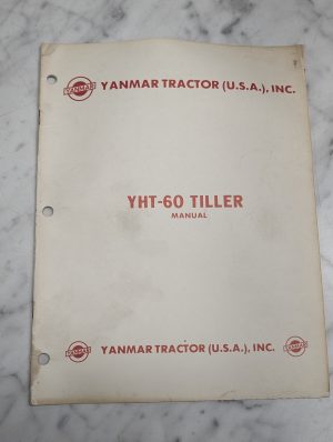 Yanmar Tractor Usa Inc Yht-60 Tiller Manual Book Guide Reference Maintenance