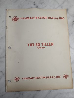 Yanmar Tractor Usa Inc Yht-50 Tiller Manual Book Guide Reference Maintenance