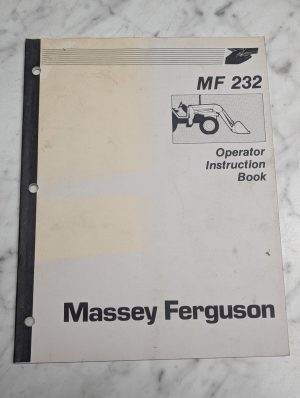 Massey Ferguson Mf 232 Operator Instruction Manual Owners Guide Book Mf