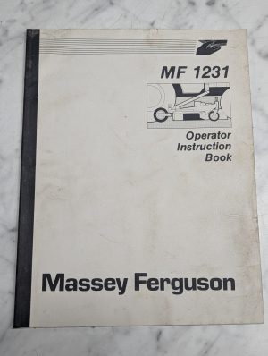 Massey Ferguson Mf 1231 Operator Instruction Manual Owners Guide Book Mf