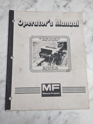 Massey Ferguson Mf 120 124 126 128 130 Operators Owners Manual Guide Book Mf