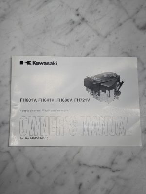 Kawasaki Fh601V Fh641V Fh680V Fh721V 99920-2145-10 Owners Operators Manual