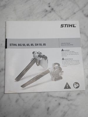 Stihl Bg 55 65 85 Sh 55 85 Instruction Manual Owners Operators Guide Book
