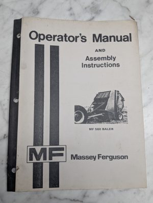 Massey Ferguson Mf 560 Baler Operators Owners Manual Guide Book Reference Mf