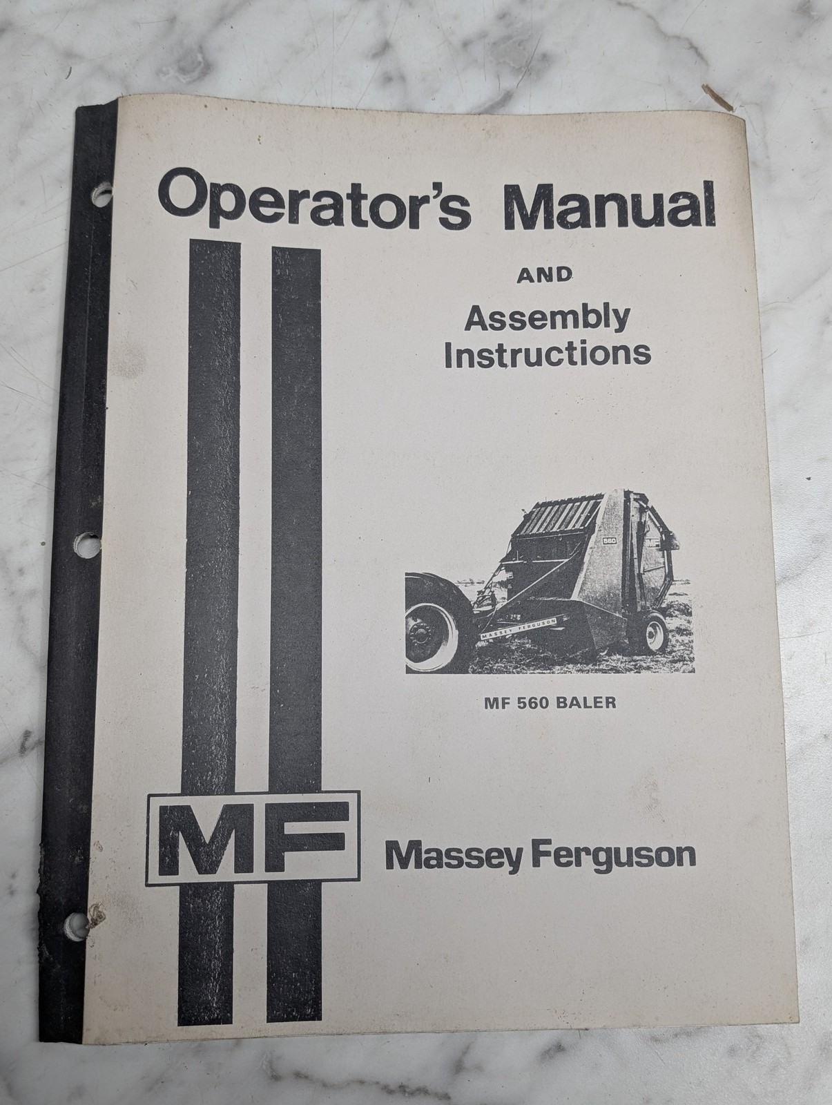 Massey Ferguson Mf 560 Baler Operators Owners Manual Guide Book Reference Mf