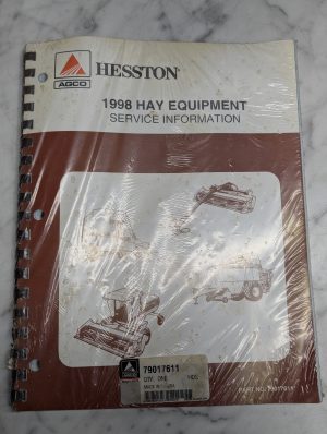 Hesston Agco 1998 Hay Equipment 79017611 Service Information Manual Repair