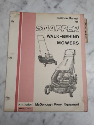 Snapper Walk-Behind Mowers Manual 1-2944 Service Manual Repair Maintenance Shop