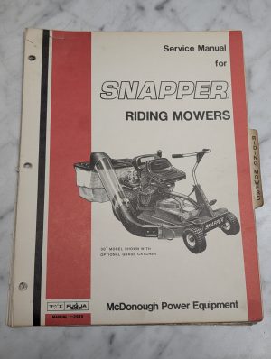 Snapper Service Manual 1-2945 Riding Mowers Manual Repair Maintenance Shop Book