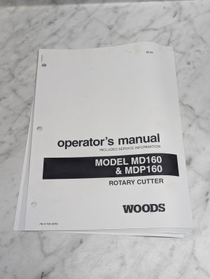 Woods Model Md160 Mdp160 Rotary Cutter Operators Owners Manual Guide Book