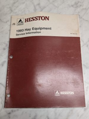 Hesston Agco 1993 Hay Equipment Pn 79015748 Service Manual Repair Shop