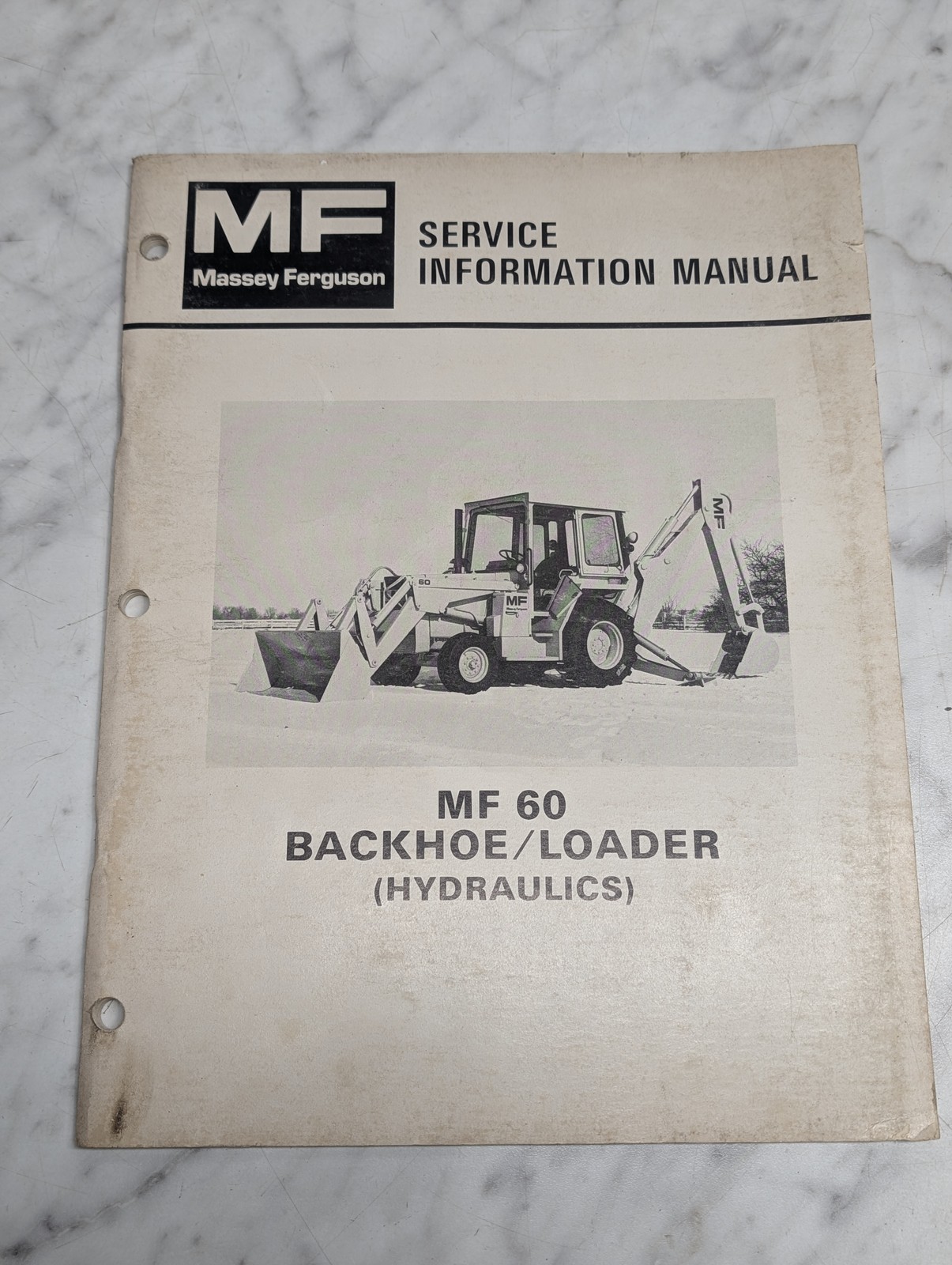 Massey Ferguson Service Information Manual Mf 60 Backhoe Loader Hydraulics