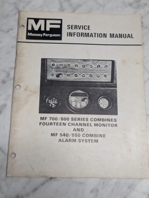 Massey Ferguson Mf Service Information Manual 700 800 540 550 Combine