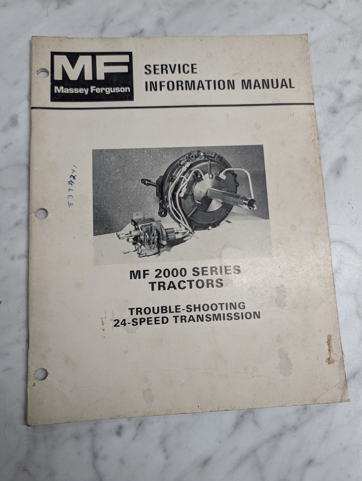 Massey Ferguson 24 Speed Transmission Troubleshooting Manual 2000 Series Tractor