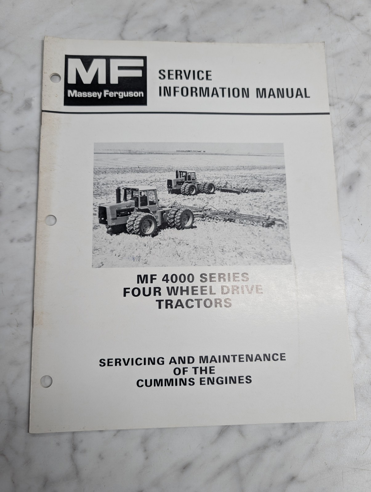 Massey Ferguson 4000 Series Tractors Service Maintenance Cummins Diesel Engines