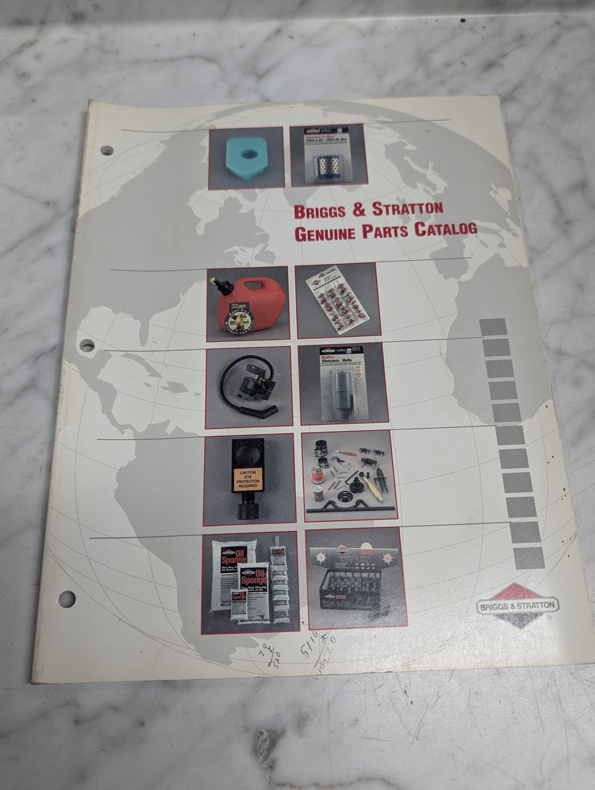 Briggs & Stratton Genuine Parts Catalog Reference List Book