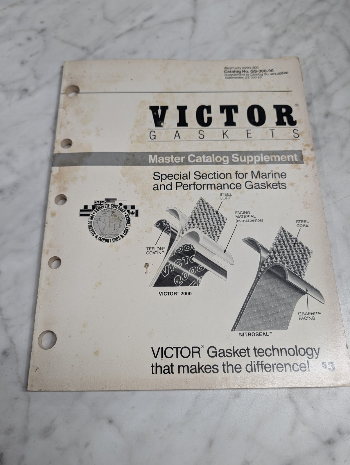 Victor Marine Performance Gaskets Master Catalog Supplement Gs-300-90 List
