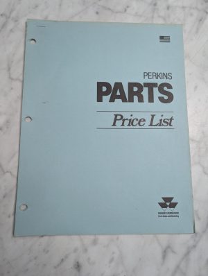 Massey-Ferguson Perkins Diesel Parts Price List Book Sales Dealer Catalog