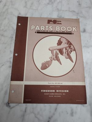 Massey-Harris-Ferguson P-Ao-22 Disc Plows 693 006 M1 Parts List
