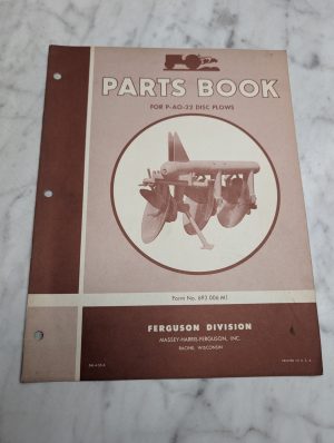Massey-Harris-Ferguson P-Ao-22 Disc Plows 693 006 M1 Parts List