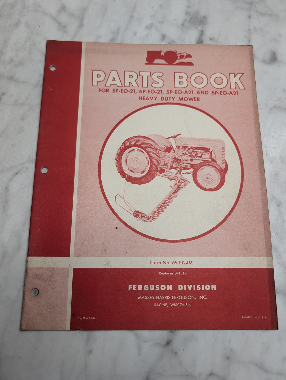 Massey-Harris-Ferguson Parts 5P-Eo-21 6P-Eo-A21 693024M1 Manual List Catalog