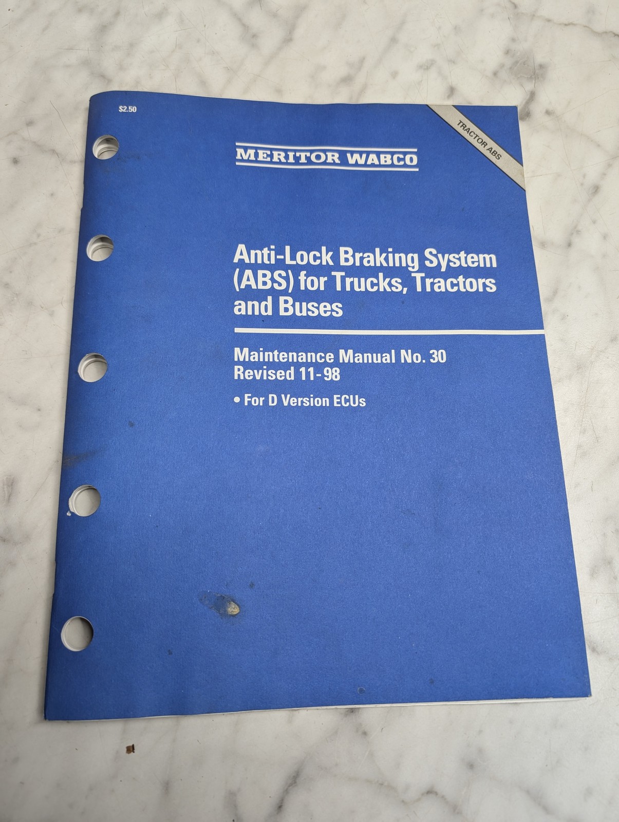 Meritor Wabco Anti-Lock Braking System Abs Trucks Tractors Buses Manual #30 1998