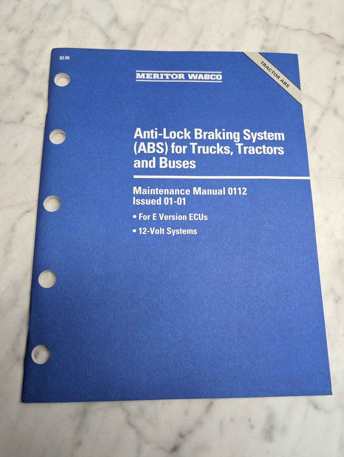 Meritor Wabco Anti-Lock Braking System Abs Trucks Tractors Buses Manual 0112