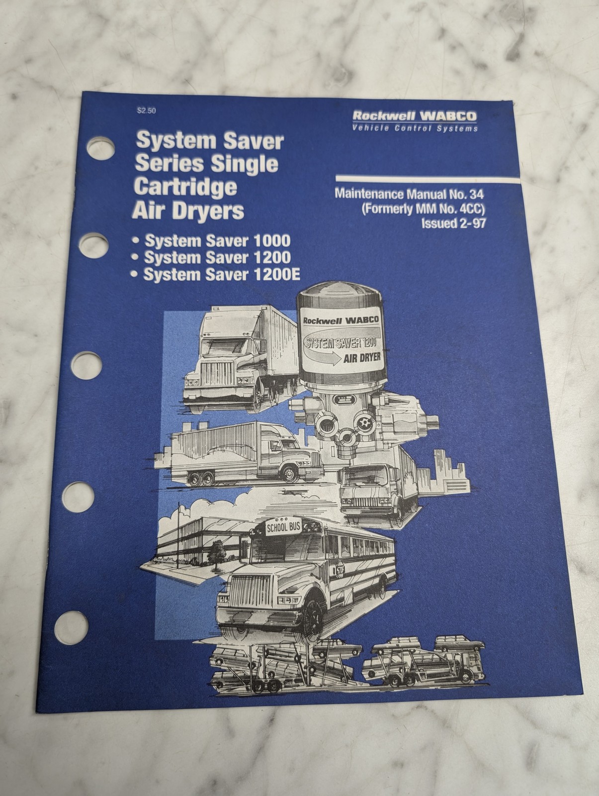 Rockwell Wabco System Saver 1000 1200 1200E Maintenance Manual Operators Owners