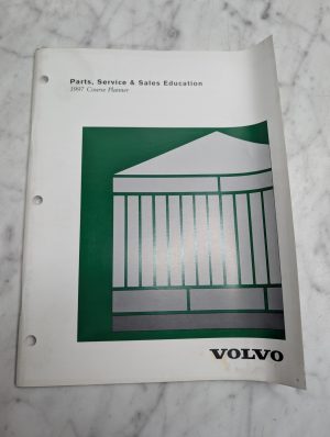 Volvo Parts Service Sales Education 1997 Course Planner Book Reference Guide