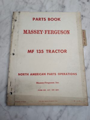 Massey-Ferguson Mf 135 Tractor Parts Book Manual List Catalog 1964