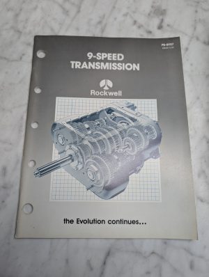 Rockwell 9-Speed Transmission Pb-8957 Manual Issued 5-69 Parts List Book Catalog