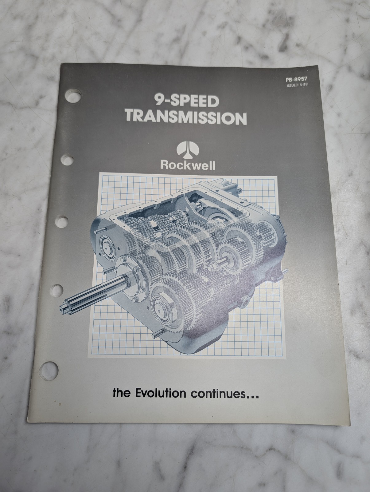 Rockwell 9-Speed Transmission Pb-8957 Manual Issued 5-69 Parts List Book Catalog