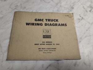 Gmc Truck Wiring Diagrams X-6605 All Models Built After August 31 1965 Manual
