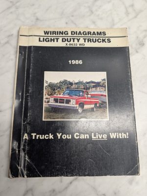 Wiring Diagrams Light Duty Trucks X-8632 Wd 1986 Manual Guide Book Reference