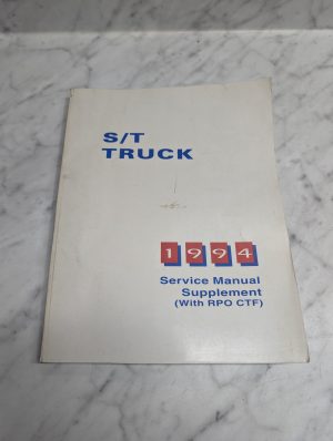 Supplement S/T Truck 1994 Service Manual Repair Maintenance Shop Book