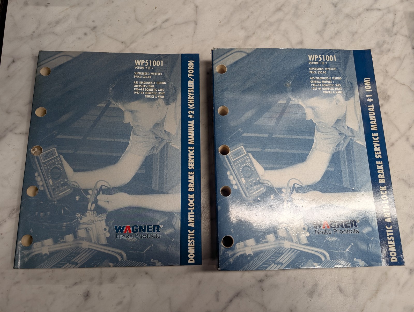 Wagner Wp51001 Domestic Anti Lock Brake Service Manual Owners Operators Set