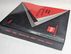 Gmc Truck Sonoma Jimmy X-9329 Service Manual Repair Maintenance Shop 1993