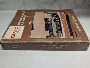 Gmc Truck Light Duty C K Models X-8731 Service Manual Repair Shop Book 1988