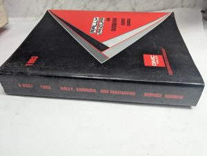 Gmc Truck Rally Vandura Magnavan X-9357 1993 Service Manual Repair Maintenance