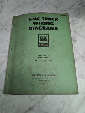 Gmc Truck Wiring Diagrams All Models Built After December 1 1967 X-6805 Manual