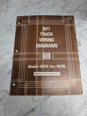 Gmc 1977 Truck Wiring Diagrams Models 40 45 Thru 90 95 Ma X-7739 Manual