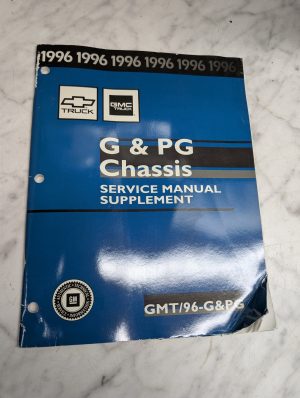 Gmc Truck Chassis Service Manual Supplement Gmt/96-G&Pg Repair Shop 1996